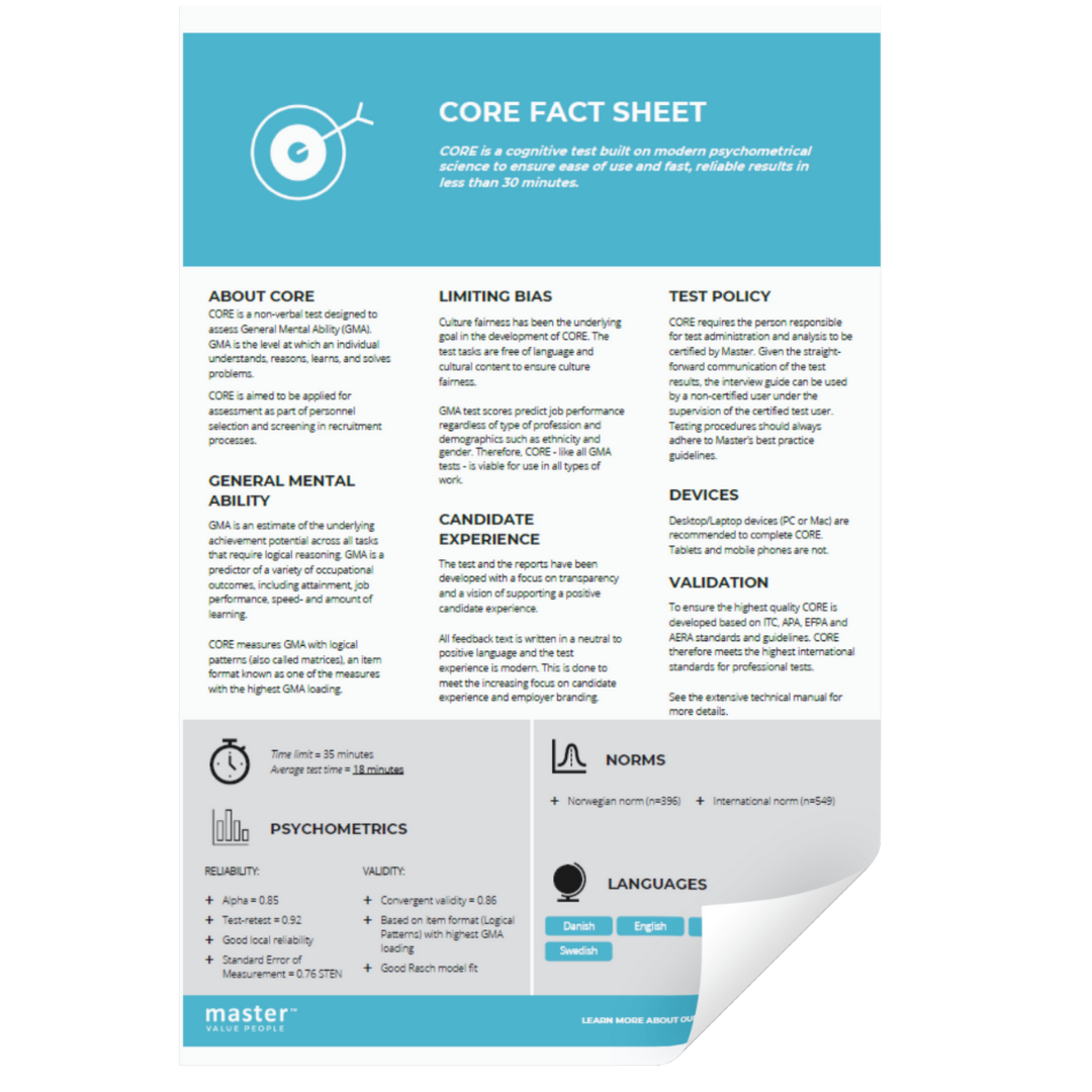 CORE Fact Sheet